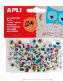 Yeux mobiles APLI avec cils