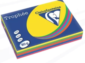 Papier Clairefontaine Trophée 80 g — 500 feuilles couleurs