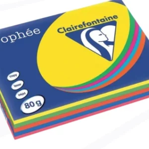 Papier Clairefontaine Trophée 80 g — 500 feuilles couleurs