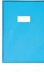Protège-cahier A4 — cristaux bleu