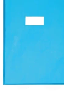 Protège-cahier A4 — cristaux bleu