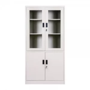 Armoire métallique semi-vitrée
